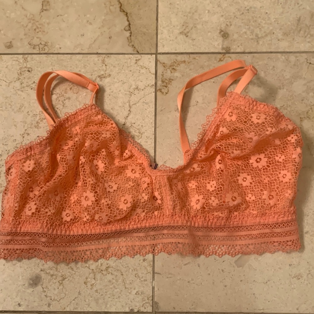 Peach no wire bralette